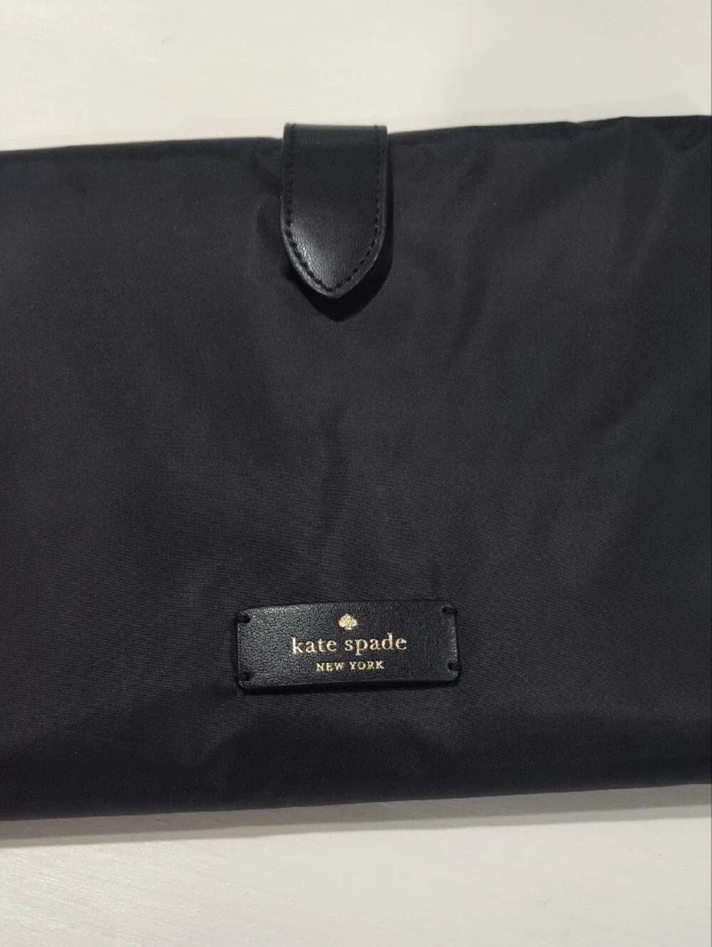 kate spade Foldable Black Nylon Portable Diaper Changing Pad